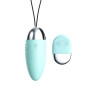 Oeuf  vibrant turquoise avec télécommande à piles  - TOD-083TUR