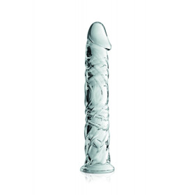 Gode en verre transparent avec gland et veines n°4 Glossy - CC532060020 Gode en verre transparent avec gland et veines n°4 Glossy - CC532060020
