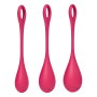 Boules de Geisha Satisfyer Yoni Power 1 - Set de 3 - Rouge