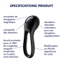 Cockring  Satisfyer Majestic Duo - Noir