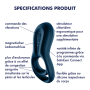 Cockring  Satisfyer Epic duo - Noir