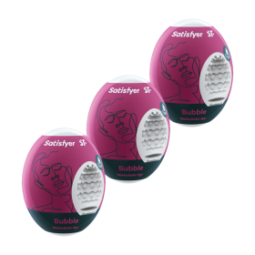 Ensemble Oeufs masturbateurs 3 pièces Bubble Ensemble Oeufs masturbateurs 3 pièces Bubble