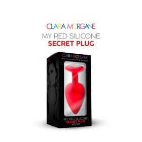 My red silicone secret plug medium