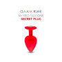 My red silicone secret plug medium