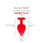My red silicone secret plug medium