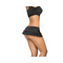 Jupette double fronce Black - MAL5022BLK