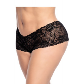 Shorty grande taille noire en dentelle - MAL90XBLK Shorty grande taille noire en dentelle - MAL90XBLK