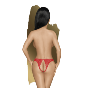 Naughty Valentine - String ouvert  - Rouge Naughty Valentine - String ouvert  - Rouge