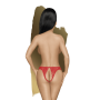Naughty Valentine - String ouvert  - Rouge