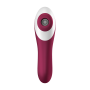2 en 1 Vibromasseur et stimulateur de clitoris USB rouge Dual Crush Satisfyer - CC597786