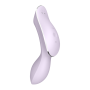 2 en 1 Vibromasseur et stimulateur de clitoris USB violet Curvy Trinity 2 Satisfyer - CC597788