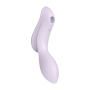 2 en 1 Vibromasseur et stimulateur de clitoris USB violet Curvy Trinity 2 Satisfyer - CC597788
