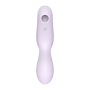 2 en 1 Vibromasseur et stimulateur de clitoris USB violet Curvy Trinity 2 Satisfyer - CC597788