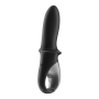 Vibromasseur noir USB, chauffant et connecté Hot Passion Satisfyer - CC597790