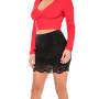 Jupe courte noire Camélia - LSK2-SBLK