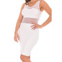 Robe sensuelle et habillée avec maille transparente blanche - LDP1WHT