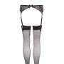 Porte-jarretelles en dentelle et bas noirs - R2340062