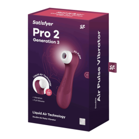 Pro 2 Génération 3 Air pluse - Bordeaux Satisfyer Pro 2 Génération 3 Air pluse - Bordeaux Satisfyer