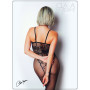Bodystocking résille imprimé motifs floraux - Le Numéro 13 - Collection Bodystocking - CM99013