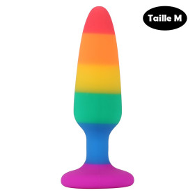 Plug anal multicouleur taille M - A-032-RAI-M Plug anal multicouleur taille M - A-032-RAI-M