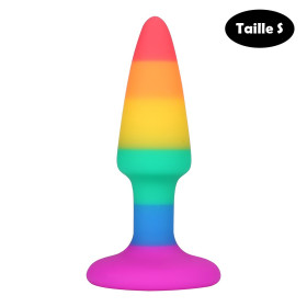 Plug anal multicouleur taille S - A-032-RAI-S Plug anal multicouleur taille S - A-032-RAI-S