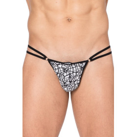 Mini string imprimé blanc et noir New Look - LM2299-01BWH Mini string imprimé blanc et noir New Look - LM2299-01BWH
