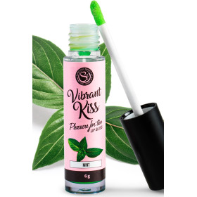 Gloss sexe oral vibrant à la menthe 100% comestible - SP6546