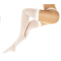 Bas sexy blanc transparent - MAL1109WHT