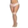 Bas résille, grande taille, semi transparent chair - MAL1101XNUDE