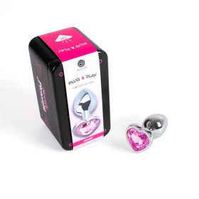 Plug anal secret play - Coeur rose Plug anal secret play - Coeur rose