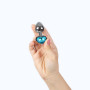 Plug anal secret play - Coeur bleu
