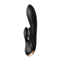 Vibromasseur rabbit noir double stimulation clitoris Double Flex Satisfyer - CC597809