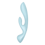 2 en 1 Rabbit point G avec stimulateur de clitoris et Wand Bleu USB Triple Oh Satisfyer - CC597813