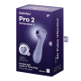 Stimulateur de clitoris 2 embouts Connecté avec technologie Liquid air Pro 2 Generation 3 violet USB Satisfyer - CC597815