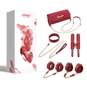 Federico - Kit de bondage en cuir véritable Federico - Kit de bondage en cuir véritable
