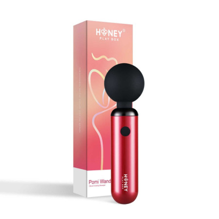 Pomi wand - Puissant mini vibromasseur - Rose et noir