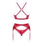 Lacelove ensemble 3 pièces - Rouge
