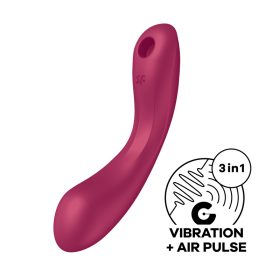 Curvy trinity 1 - 3 en 1 Rouge Satisfyer Curvy trinity 1 - 3 en 1 Rouge Satisfyer
