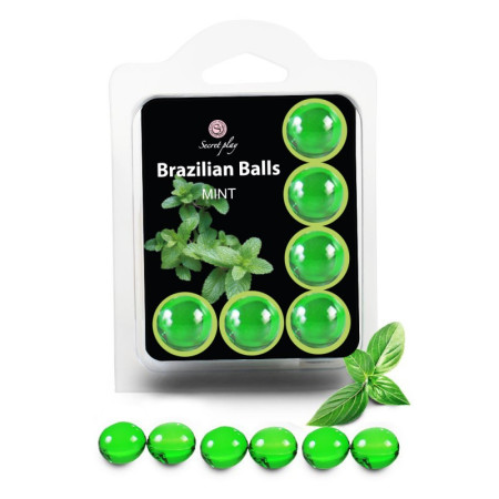 6 Brazilian Balls Menthe 3386-8