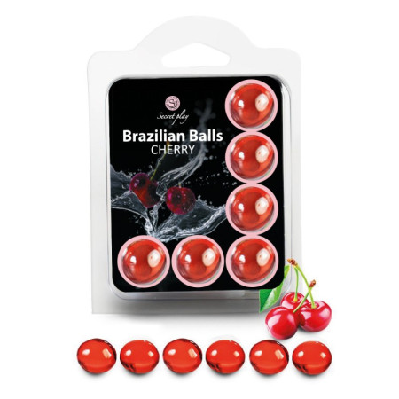 6 Brazilian Balls Cerise 3386-6