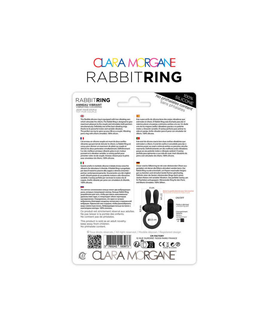 Rabbit Ring Clara Morgane - Noir