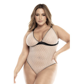 Body, grande taille, chair et noir - MAL8782XNBL Body, grande taille, chair et noir - MAL8782XNBL