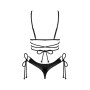Cordellis ensemble ouvert - Noir wetlook