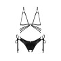 Cordellis ensemble ouvert - Noir wetlook