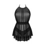 Serafia Nuisette et string - Noire