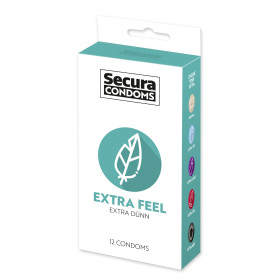Préservatifs lubrifiés extra fin en latex x12 avec réservoir Extra Feel 53 mm - R416495 Préservatifs lubrifiés extra fin en latex x12 avec réservoir Extra Feel 53 mm - R416495
