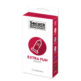 Préservatifs lubrifiés avec picots en latex x12 avec réservoir Extra Fun 53 mm - R416525 Préservatifs lubrifiés avec picots en latex x12 avec réservoir Extra Fun 53 mm - R416525