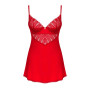 Ingridia nuisette et string - Rouge