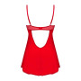 Ingridia nuisette et string - Rouge