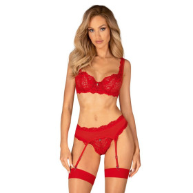 Amor Cherris ensemble 3 pièces - Rouge Amor Cherris ensemble 3 pièces - Rouge